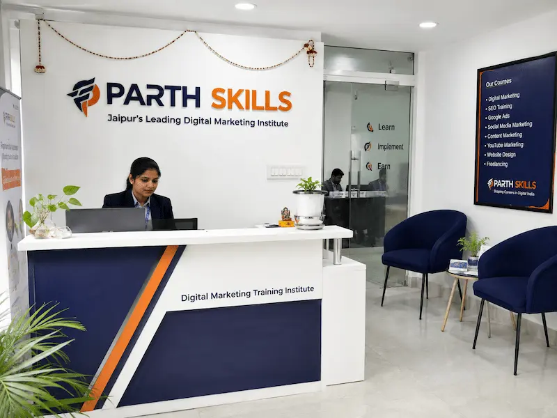 PARTH SKILLS practical training classroom in Jaipur