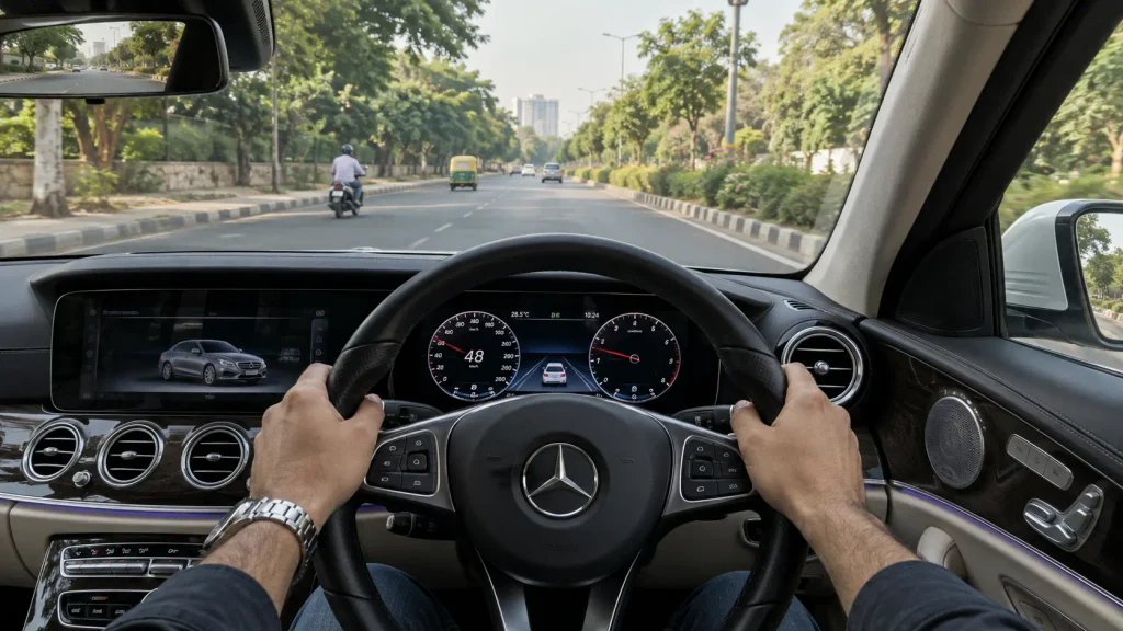 driver's eye interior pov
