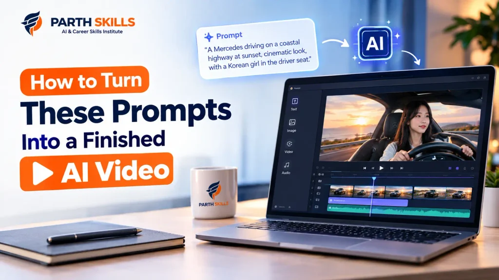 how to turn these prompts into a finished ai video