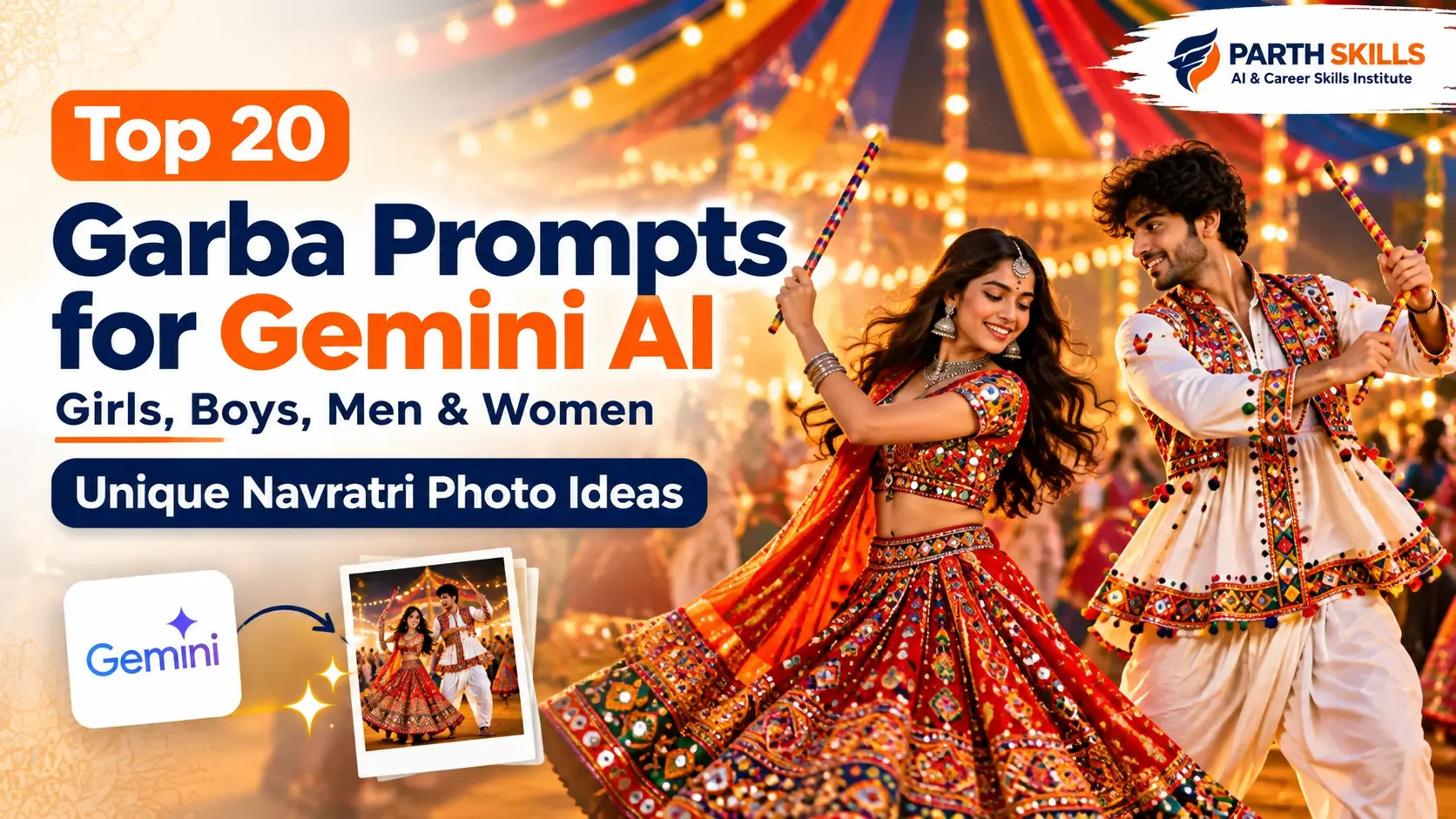 top 20 garba prompts for gemini ai